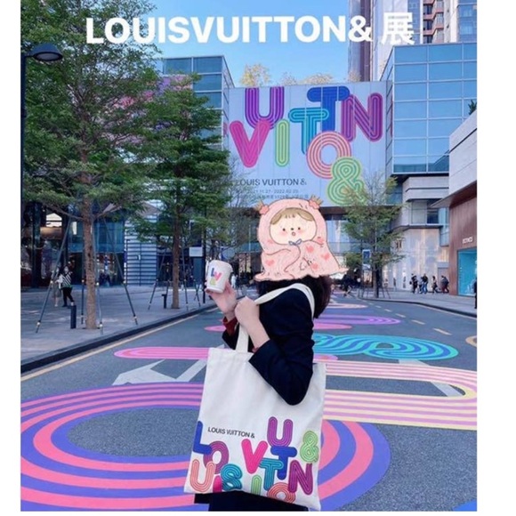 Louis Vuitton Exhibition Bag Eco Canvas Japan Exclusive Event shopping tote LV - Picture 2 of 9